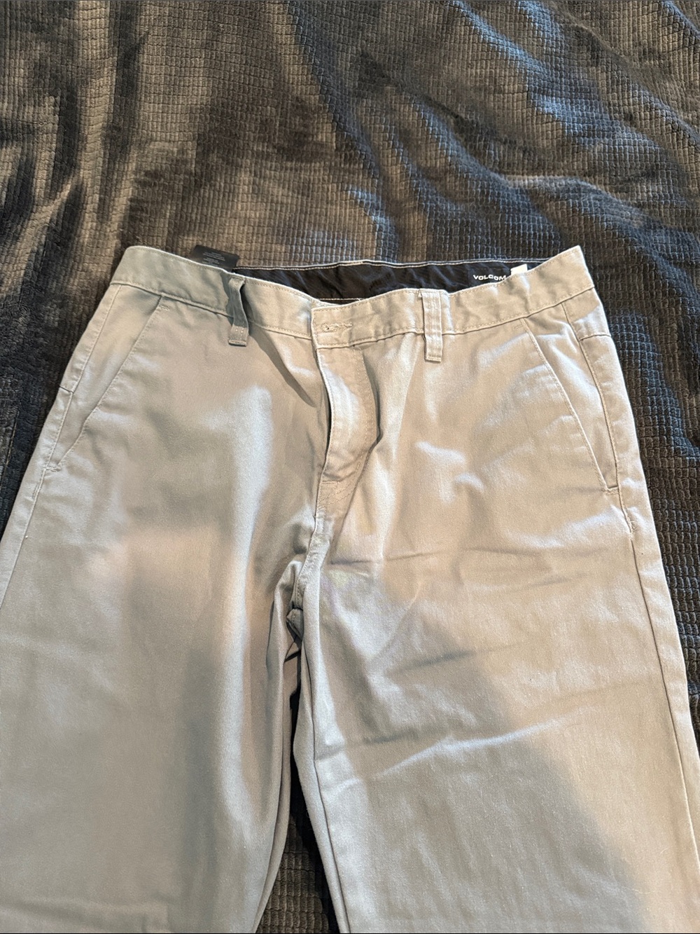Volcom Men's Chino Pants in Light Gray